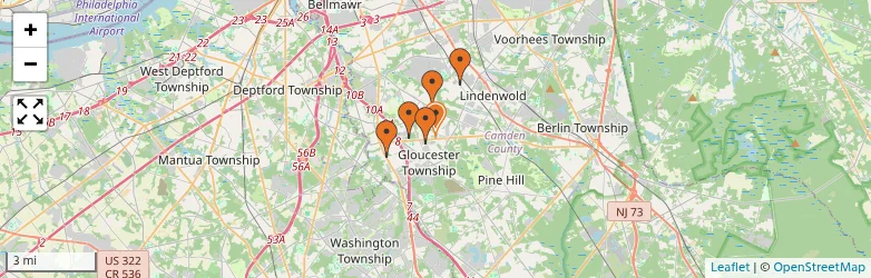 Related schools map