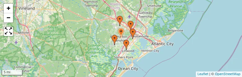 Related schools map