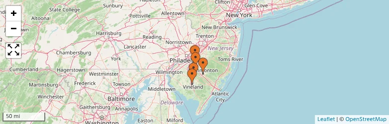 Related schools map