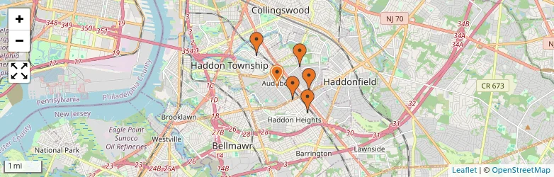 Related schools map