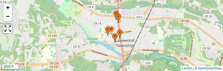 Related schools map