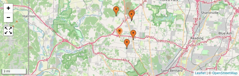 Related schools map