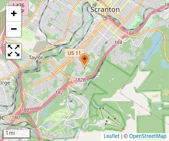 Map of Pa Treatment & Healing - Scranton