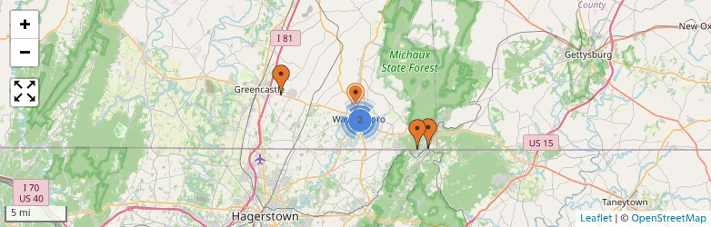 Related schools map