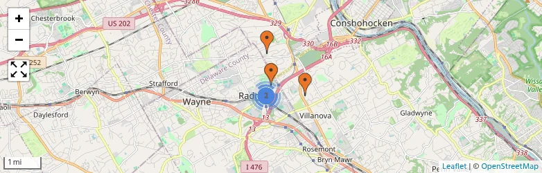 Related schools map
