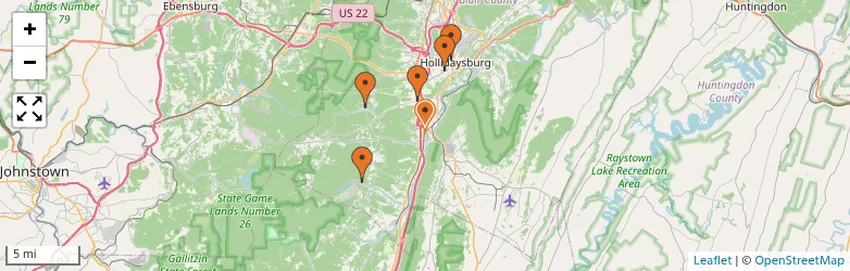 Related schools map