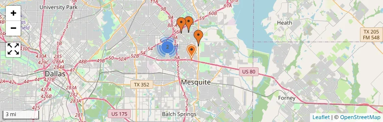 Related schools map