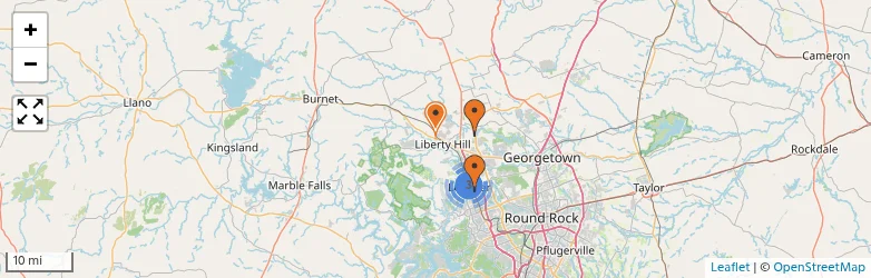 Related schools map