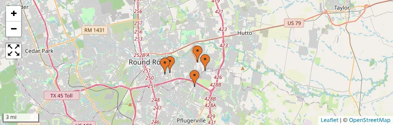 Related schools map
