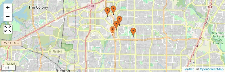 Related schools map