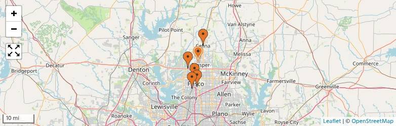 Related schools map