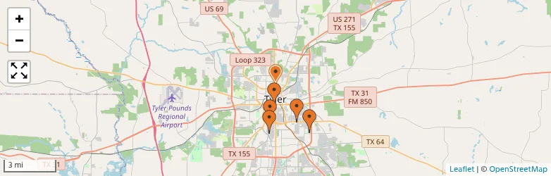 Related schools map