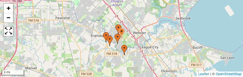 Related schools map