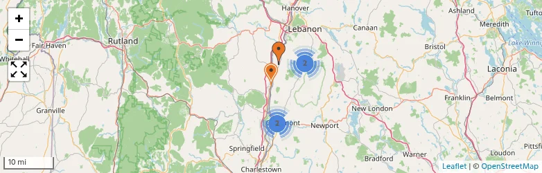 Related schools map
