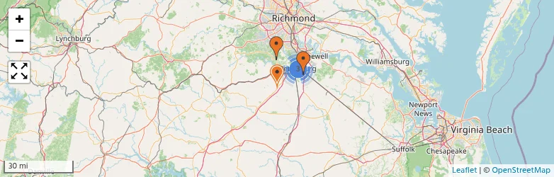 Related schools map