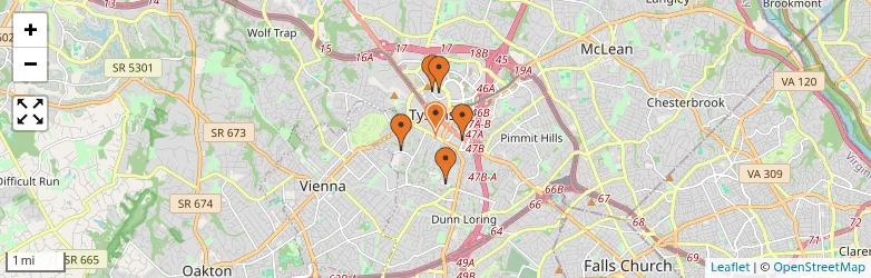 Related schools map