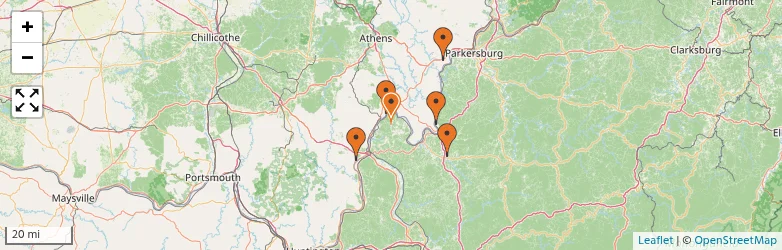 Related schools map