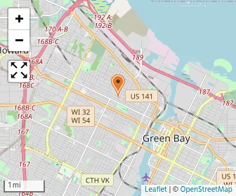 Map of Green Bay Area Catholic Edu. Inc Grace