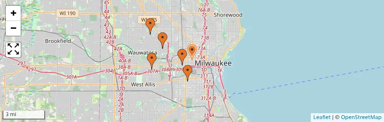 Related schools map