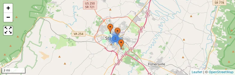 Related schools map