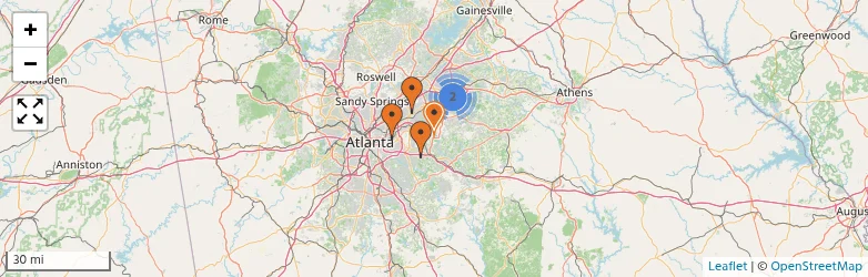 Related schools map