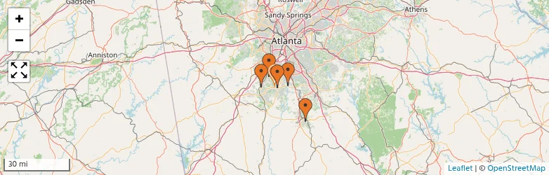 Related schools map
