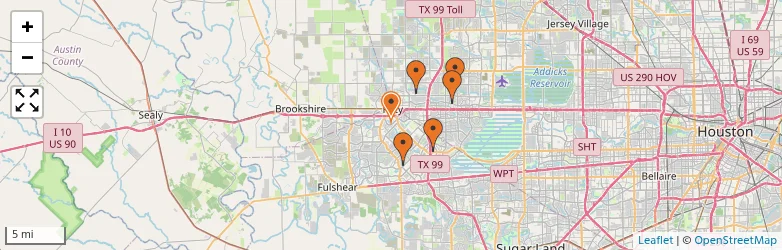 Related schools map
