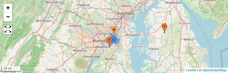 Related schools map