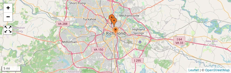 Related schools map