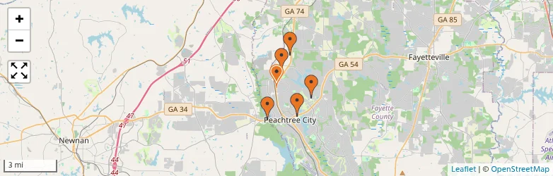 Related schools map