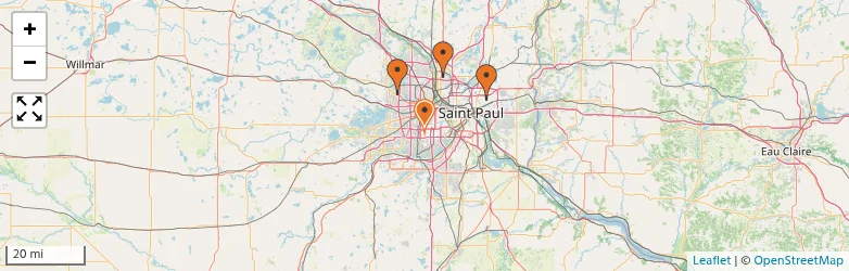 Related schools map