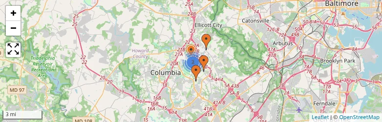 Related schools map
