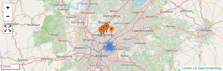 Related schools map