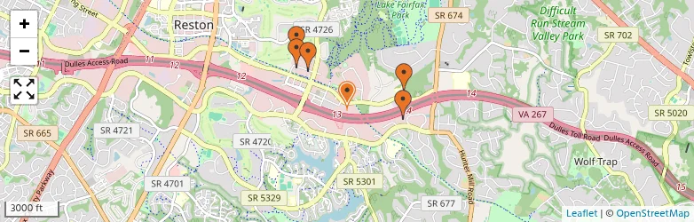 Related schools map