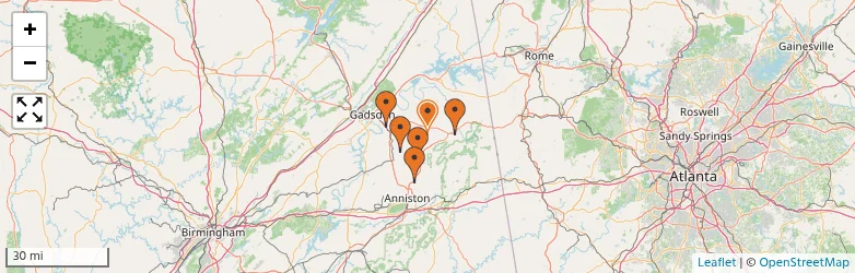 Related schools map
