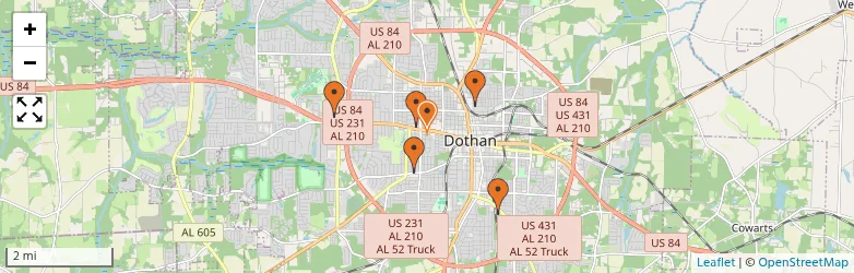 Related schools map