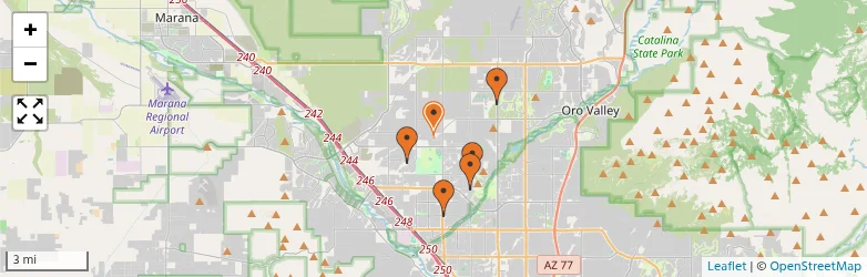 Related schools map