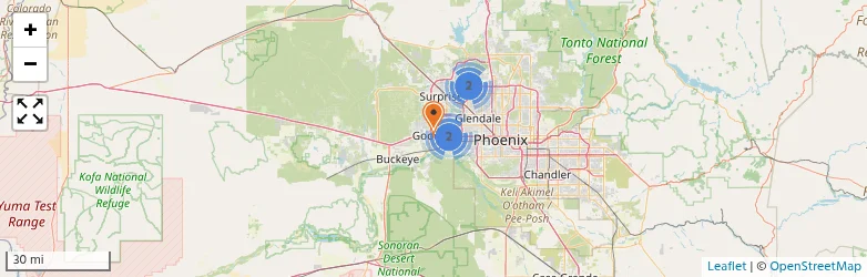Related schools map