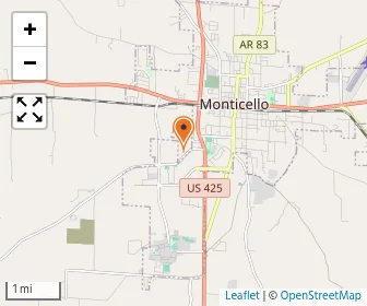 Map of Monticello Christian Academy