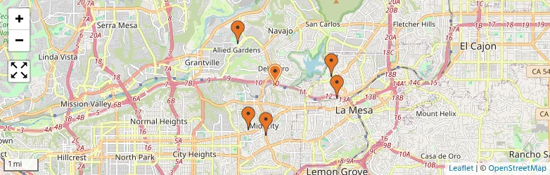 Related schools map