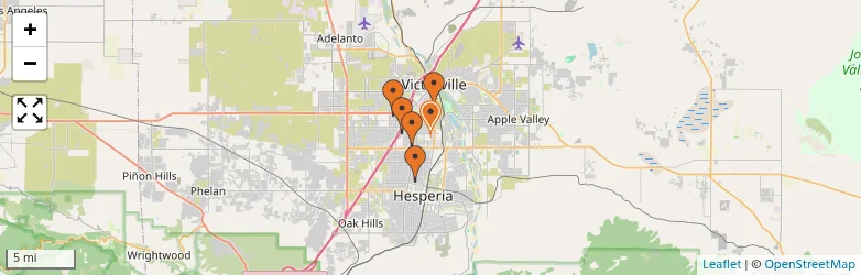 Related schools map