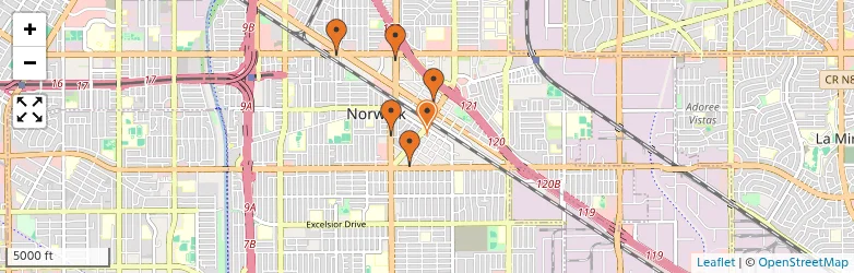 Related schools map