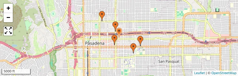 Related schools map