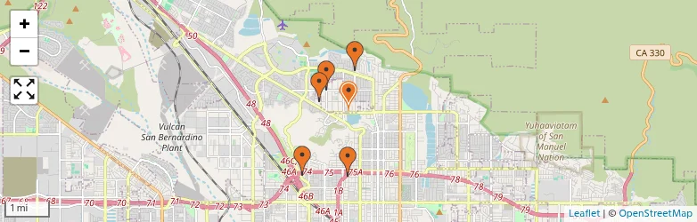 Related schools map