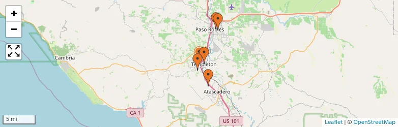 Related schools map