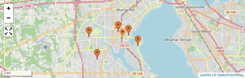 Related schools map