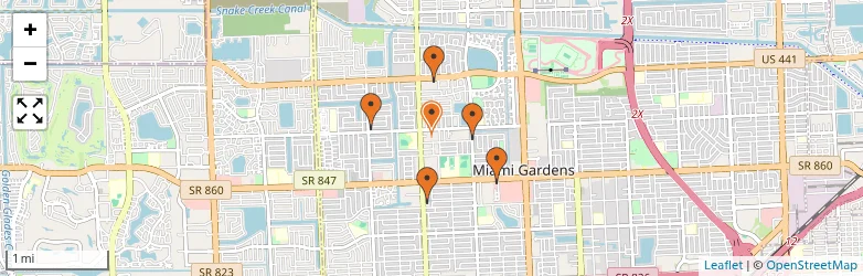 Related schools map