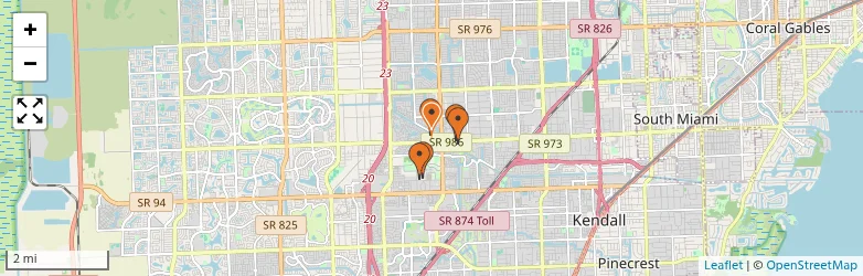 Related schools map