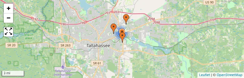 Related schools map