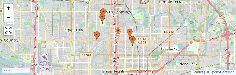 Related schools map